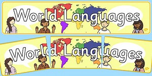 World Languages Display Banner