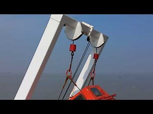 Lowering FreeFall life Boat, From Position, Putting Back, Hold Weight By Davit, Jacking Up The Lock.