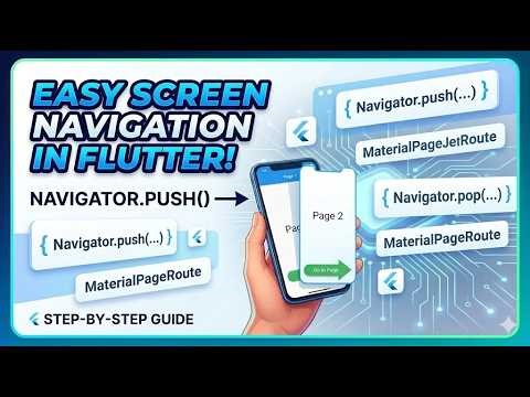 Flutter Navigation (Navigator.push) || Tutorial 2026