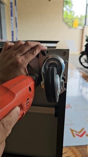 How to install aluminum cupboard wheels without welding