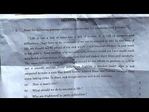 Class 12 Unseen Passage 2023 REE Solution | read the following passage carefully and answer question