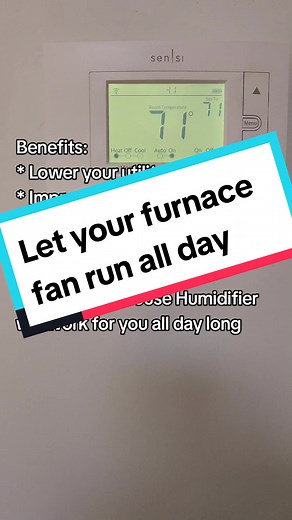 Save Money on Utility Bills by Running Your Furnace Fan All Day