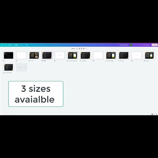 Black and Gold Funeral Order of service template | In Loving memory | Celebration of life