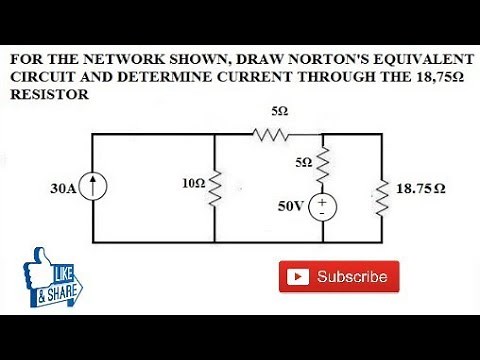 38. NORTON'S THEOREM NUMERICAL PROBLEM EXAMPLE