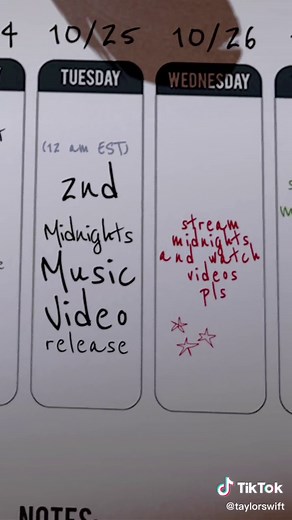 Meet the Midnights Manifest Calendar Taylor Swift Schedule 2023