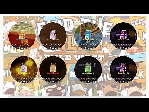 How to find All 8 New Milk in Find the Milks | Roblox