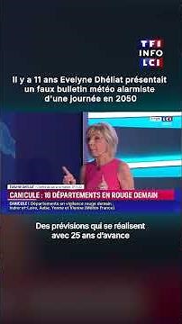 11 ans plus tard, Evelyne Dhéliat revient sur son bulletin météo fictif alarmiste pour 2050｜TF1 INFO