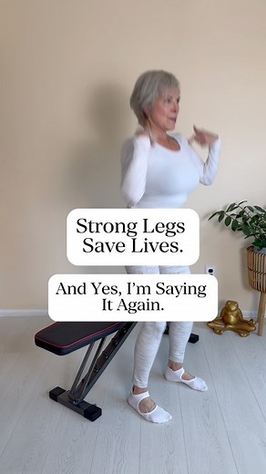 ⚠️ 1 in 4 adults over 65 falls each year, and falls are the leading cause of injury-related deaths in older adults.(Source: CDC) Let that sink in. So… what’s one movement you’ll need for the rest of your life? Getting up. From a chair. From the floor. From the toilet. Out of the car. Off the couch when the dog needs to go out. 🐾 That’s why I keep coming back to sit-to-stands — because they build the strength, balance, and confidence to keep you moving, steady, and independent. And when you’re s