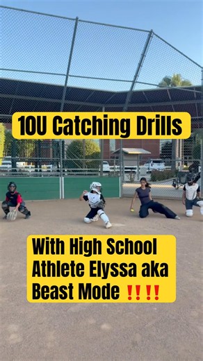 10U #softball #catching #drills #shortvideo #shortsfeed #shorts #short #prospects #catchingdrills