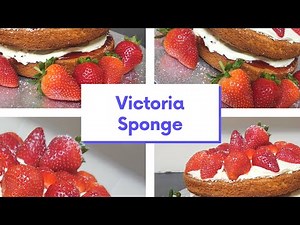 How to make a Victoria Sponge Cake - All in one Recipe with Buttercream