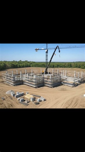 From Raw Earth to Modern Masterpiece: A Construction Time-lapse 🏗️✨