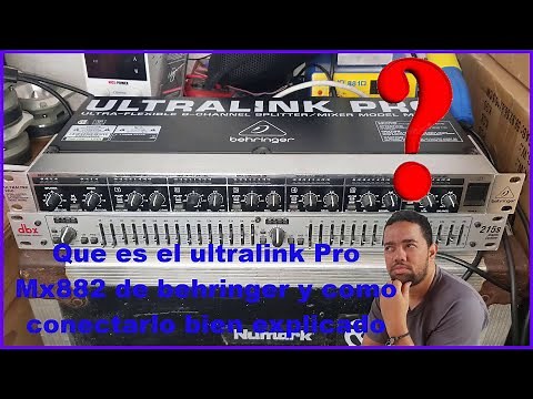 🤔Que es el ultralink Pro Mx882 de behringer y como conectarlo bien explicado✅