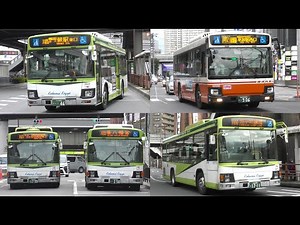 バスの行列を眺める＠川口駅東口バスターミナル