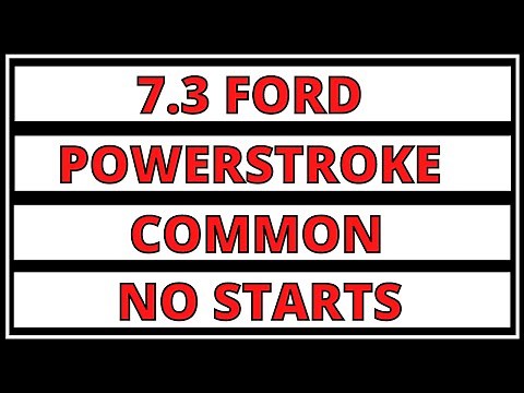 7.3 Ford Diesel No Start Troubleshooting