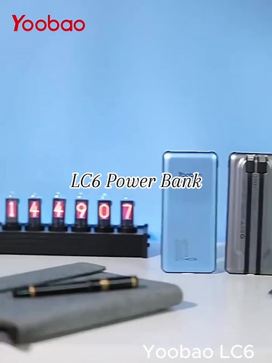 YOOBAO LC6 20000mAh Power Bank with Dual Cable | Quick Charge