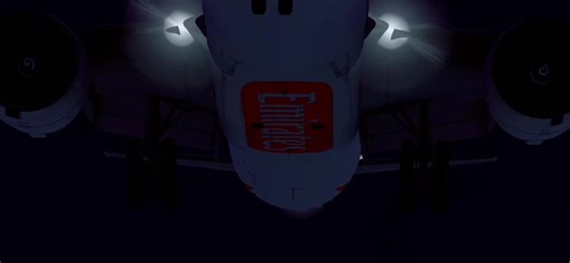 Boeing 777-300ER Landing at Airport with Emirates