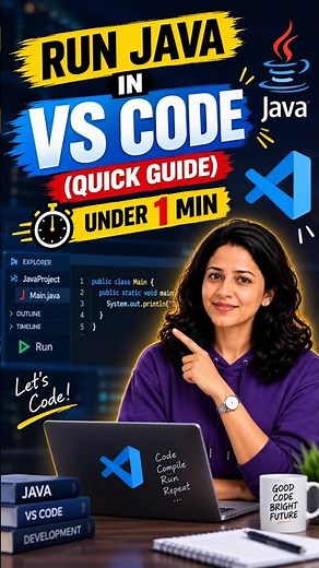 Run Java in VS Code (Quick Guide) under 1 min