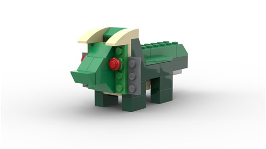 LEGO MOC-97510 10698 Green dinosaur (Classic 2022)