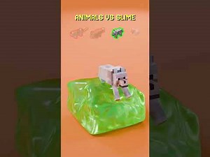 Cute Minecraft animal mobs cloth simulation 🐱