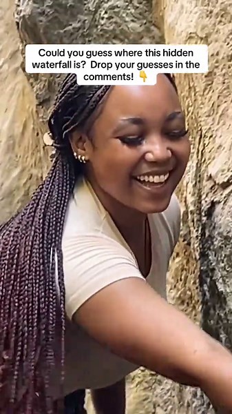 Hidden waterfall in Tanzania – guess the location