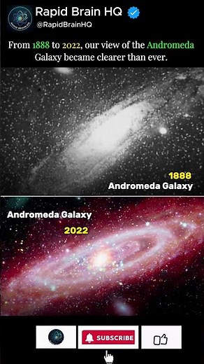 Andromeda Galaxy: Then vs Now 🤯 #space #astronomy #science