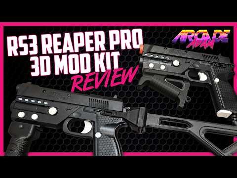 ULTIMATE LIGHT GUN RS3 REAPER PRO MOD KIT REVIEW 3D Printed Retro Shooter Customizable Folding Stock