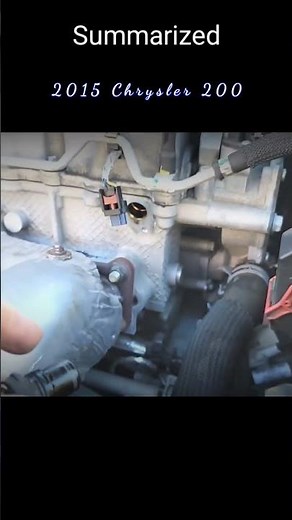 Summarized: 2015 Chrysler 200 cam position sensor