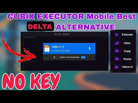 KEYLESS Cubix Executor Mobile | Best Alternative for Delta Executor Mobile
