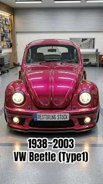 The Most Stunning Magenta Bug: Custom VW Beetle Restoration 🌸🔥 #shorts