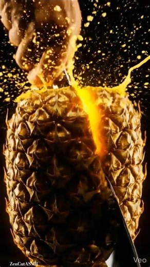 🏷 Titan Pineapple Core 🍍 | Mythic Fantasy ASMR #asmr #satisfying #fruitcutting #4k #shorts