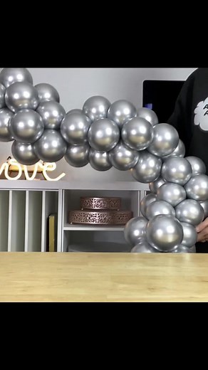 DIY Mini Balloon Garland Tutorial with 160 Balloons