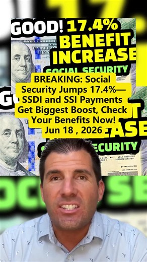 BREAKING: Social Security Jumps 17.4%—SSDI and SSI Payments Get Biggest Boost, Check Your Benefits Now! #socialsecurity #ssdi #ssi #benefits #breaking