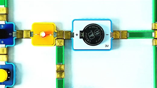 MOS管电子开关，极客爸爸磁力电子积木拼接案例！天才工程师的启蒙学具！