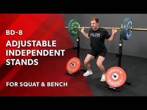 Independent Squat and Bench Stands (BD-8) | Valor Fitness