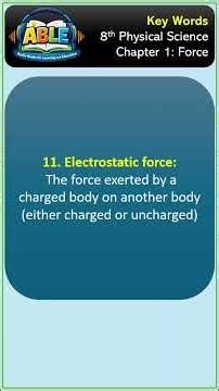TS Board | 8th Class | Physics | Chapter 1 | Key Words #physics l #shorts