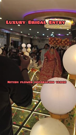 Royal Dulhan Entry with Full Decoration 🌸 #viral #love #viralvideo #shorts