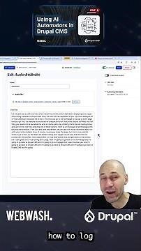 Summary: (part 3) Using AI Automators (Drupal AI) in Drupal CMS