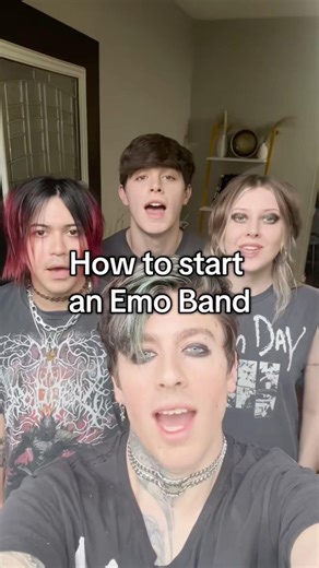 HOW TO START AN EMO BAND (In 5 steps) 😳🔥 #emo #rockmusic #alternative #tx2 #emomusic
