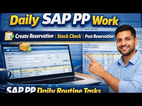 Daily Routine Work | Reservation, production Entry ,Stock Check & Posting
