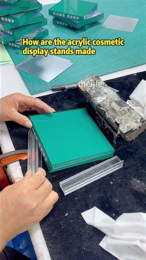 How are the acrylic cosmetic display stands made #acrylicdisplaystand #acrylicproduct #acrylic