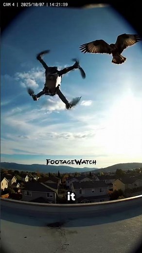 Hawk Snatches GoPro Mid Flight #shorts #shortsfeed