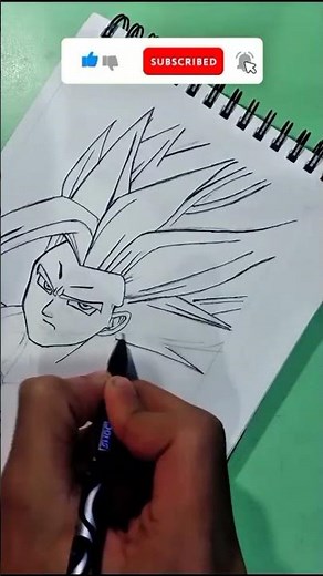 beast gohan drawing outlining #art #shortvideo