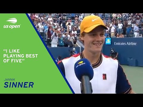 Jannik Sinner On-Court Interview | 2021 US Open Round 3