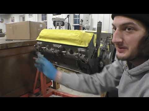 1955 Packard The Patrician has it's engine pulled and repainted