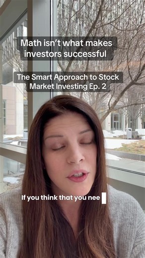 If investing required advanced math, wealth would belong to a very small group of people. It doesn’t. Most successful investors aren’t running equations in their head. They’re following a clear process, making informed decisions, and staying consistent over time. If math has ever made you feel like investing “isn’t for you,” this is your reminder: it is. Save this if math has ever stopped you from investing. Share it with someone who thinks they’re “bad with numbers” but deserves financial confi