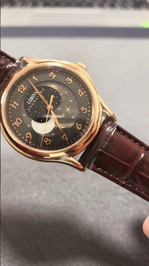 LOBINNI Men Automatic Watch 42mm Moon Phase Mechanical Wristwatch Waterproof Sapphire Mirror #watch