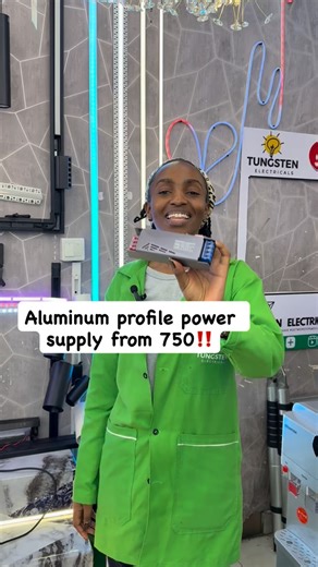 DM for FREE QUOTATION on aluminum profile 12v 60w power supply @750‼️ | Tungsten Electricals Limited.