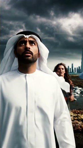 DUBAI MEGA TSUNAMI 🌊 Giant Wave Hits Burj Khalifa | AI Disaster Simulation