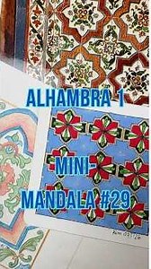 This mandala trick changes everything - Alhambra Mandala | MiniMandala based on kolam #mandaladra...