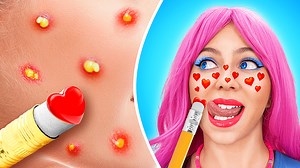 10K views · 241 reactions | Extreme makeover with gadgets! From goodie nerd to school queen! Girly problems by 123go! Challenge | 123 GO Challenge | Facebook